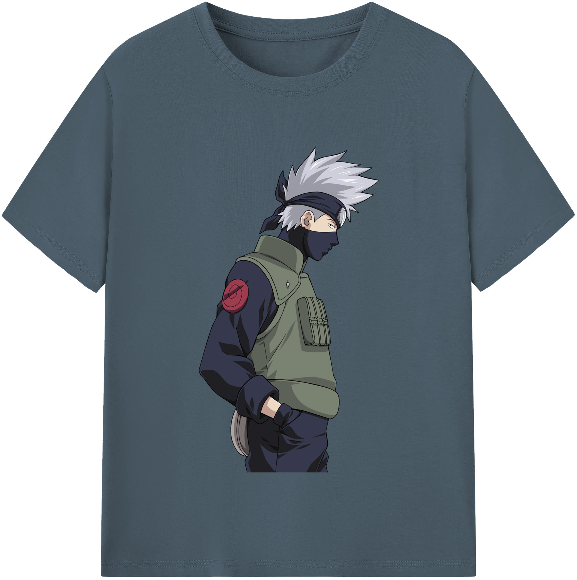 （画像用） NARUTO -ナルト- はたけ カカシ Hatake Kakashi 綿100％半袖Tシャツ（フロントプリント）